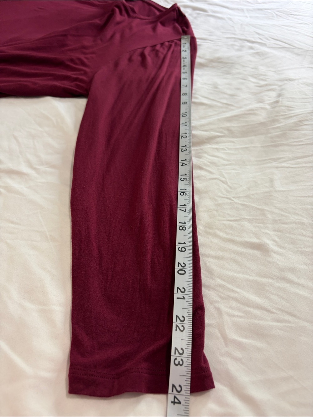 Old Navy Long Sleeve Scoop Neck Top - Wine - Picture 10 of 10